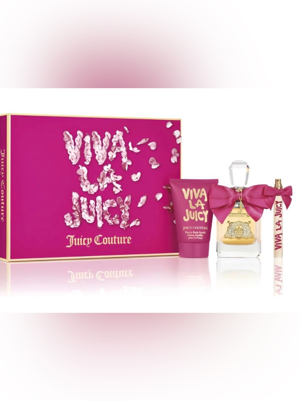 Juicy Couture Viva La Juicy Body Set in Pink & Gold Accents - Picture 2 of 2